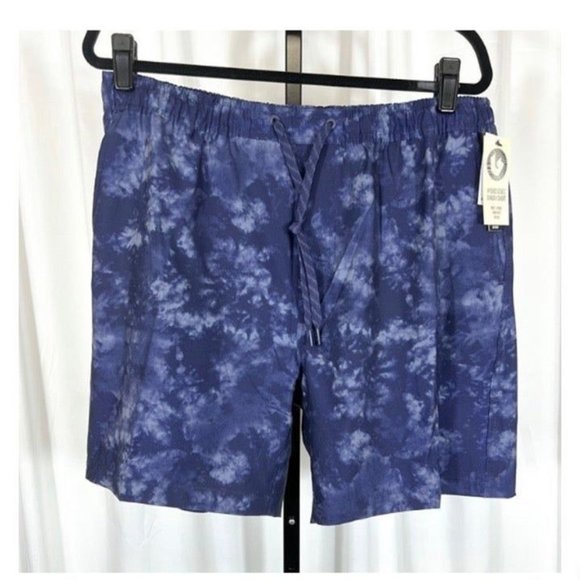Burnside NWT Sz XL Navy Hybrid Elastic Tie Dye Waist - Picture 2 of 4